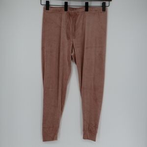 Juicy Couture Women's Logo Pink Velour Bling Gem Track Joggers Y2K Size‎ Large